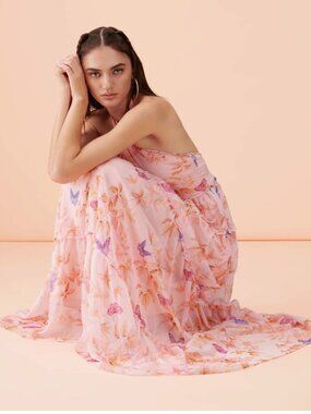 chinese dress ladies Maternity Skye Floral Burnout Velvet Dress